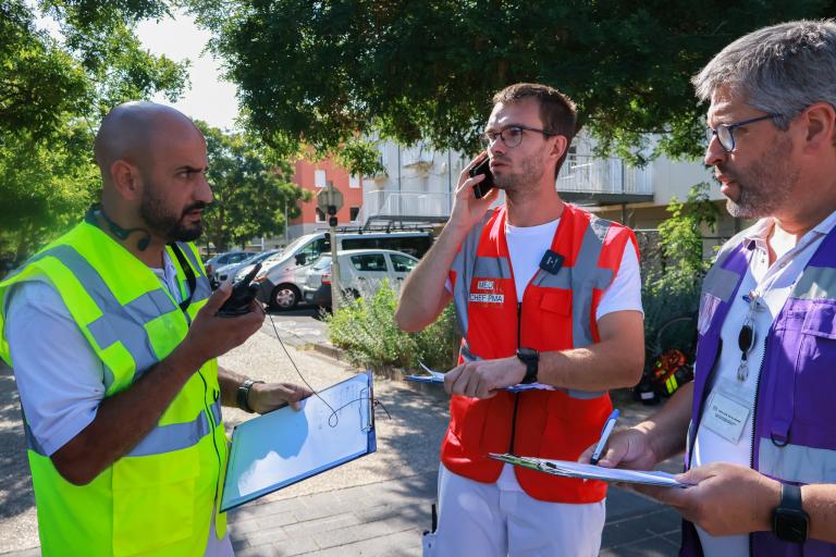 Appel radio d'un médecin
