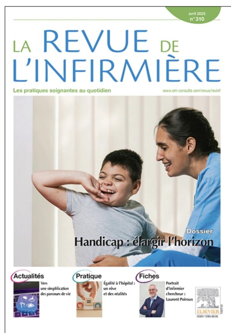 Couverture du magazine, La revue de l'infirmière
