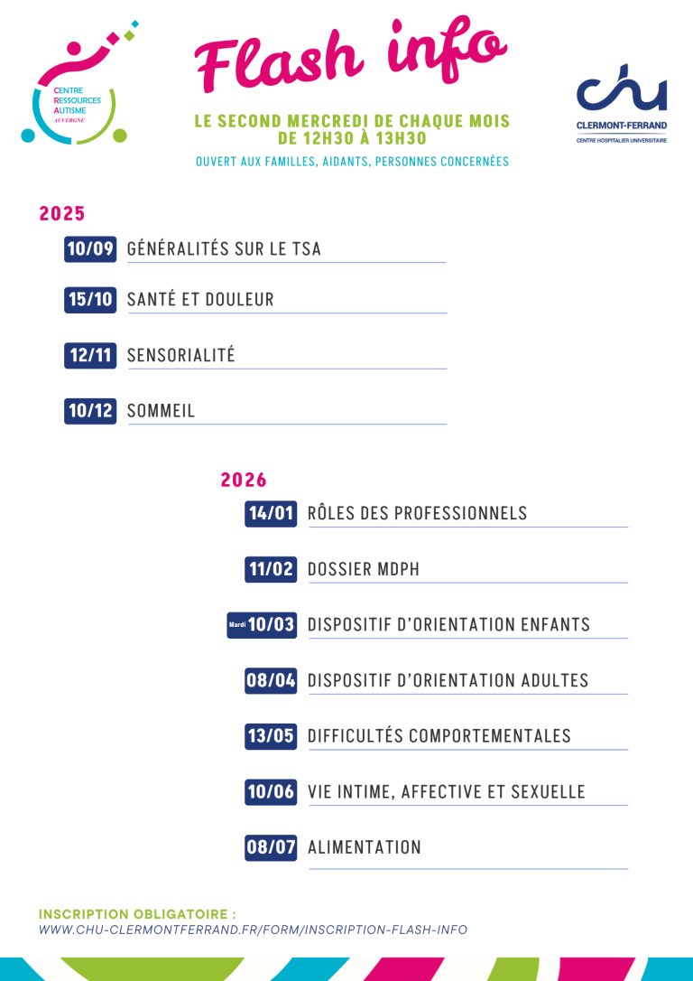 Programme Flash info | CHU clermont-ferrand